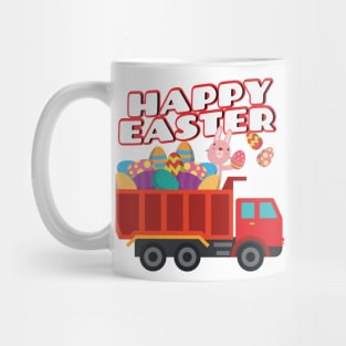 Easter Bunny Delivering Truck Easter Eggs For Boys Mug